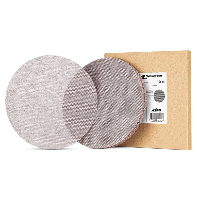 toolant Mesh Abrasive 9 inch Drywall Sander Sandpaper, Dust-Free Hook and Loop Drywall Sanding Disc (240 grit - 10pcs) - Image 1