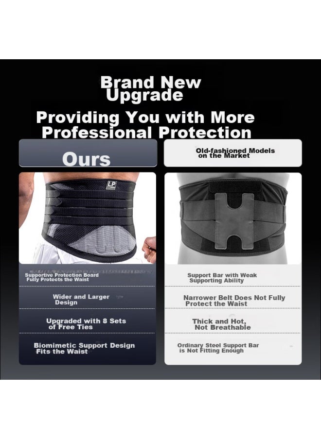 LP Lp Waist Support Belt For Lumbar Disc Herniation, Sports, Fitness, Badminton, Basketball, Waist Trimming, Professional Training, And Running  - Image 2