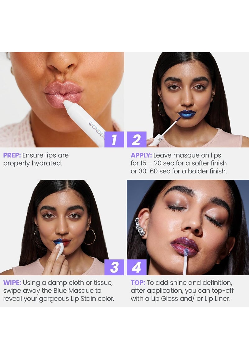 وندر سكين Wonderskin Wonder Blading طوال اليوم بقعة الشفاه تقشير قناع - طويلة الأمد، مقاومة للماء ونقل دليل لون الشفاه العارية، ماتي الانتهاء تقشير بقعة الشفاه - Image 3