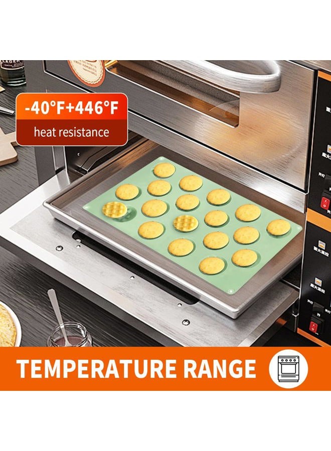 QELEG 18-Cavity Silicone Mini Round Waffle, Cookie, Chocolate, Candy and Gummy Mold-2 Pack - Image 4