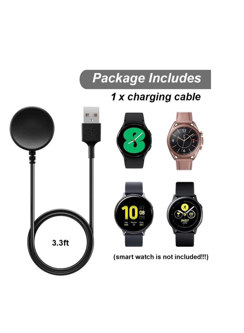 Charger for Samsung Galaxy Watch 7/6/6 Classic/5/5 Pro/4/4 Classic/3/Active 2/Active 1/Ultra/Fe Galaxy Watch Charger 3.3Ft USB Magnetic Wireless Charging Cable Cord for Samsung Galaxy Watch - Image 3