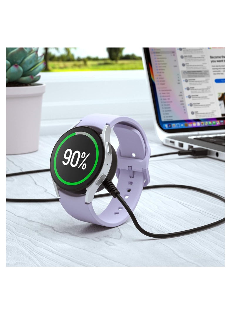 Charger for Samsung Galaxy Watch 7/6/6 Classic/5/5 Pro/4/4 Classic/3/Active 2/Active 1/Ultra/Fe Galaxy Watch Charger 3.3Ft USB Magnetic Wireless Charging Cable Cord for Samsung Galaxy Watch - Image 5