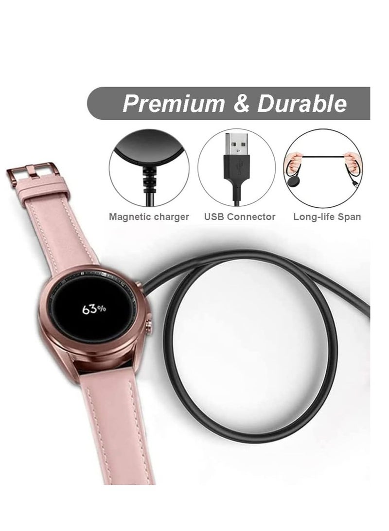 Charger for Samsung Galaxy Watch 7/6/6 Classic/5/5 Pro/4/4 Classic/3/Active 2/Active 1/Ultra/Fe Galaxy Watch Charger 3.3Ft USB Magnetic Wireless Charging Cable Cord for Samsung Galaxy Watch - Image 1