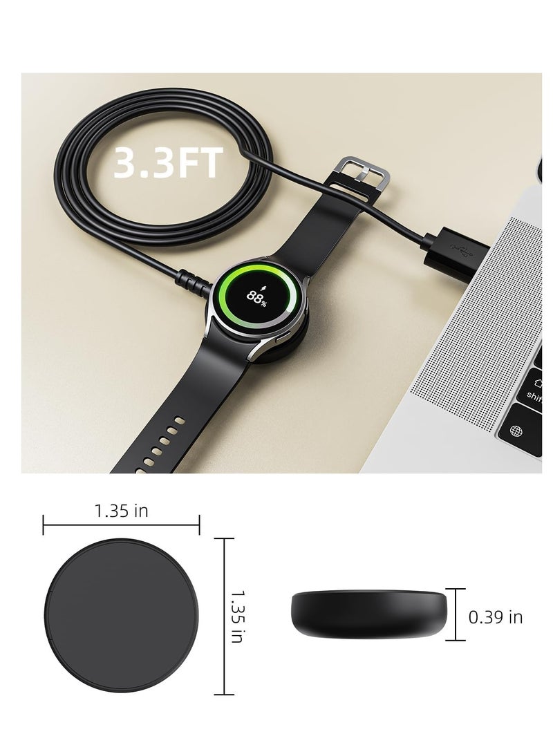 Charger for Samsung Galaxy Watch 7/6/6 Classic/5/5 Pro/4/4 Classic/3/Active 2/Active 1/Ultra/Fe Galaxy Watch Charger 3.3Ft USB Magnetic Wireless Charging Cable Cord for Samsung Galaxy Watch - Image 2