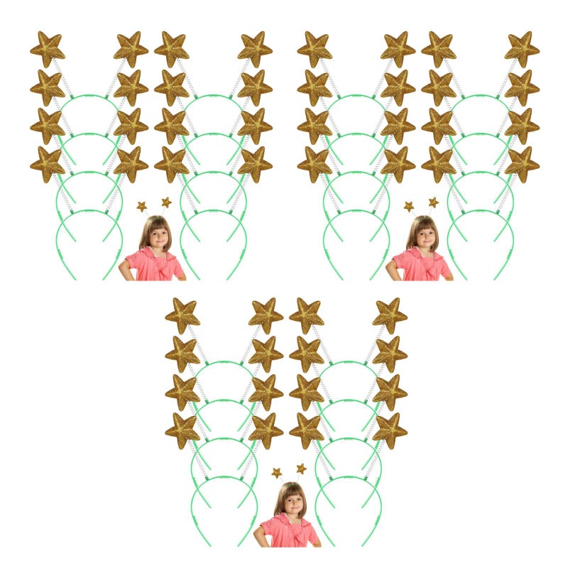 24 pcs Headband Unique Sequined Headdress Star Hair for Girl Women - Image 2