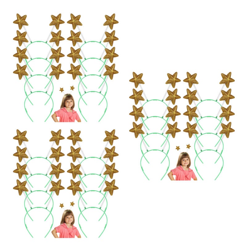 24 pcs Headband Unique Sequined Headdress Star Hair for Girl Women - Image 5