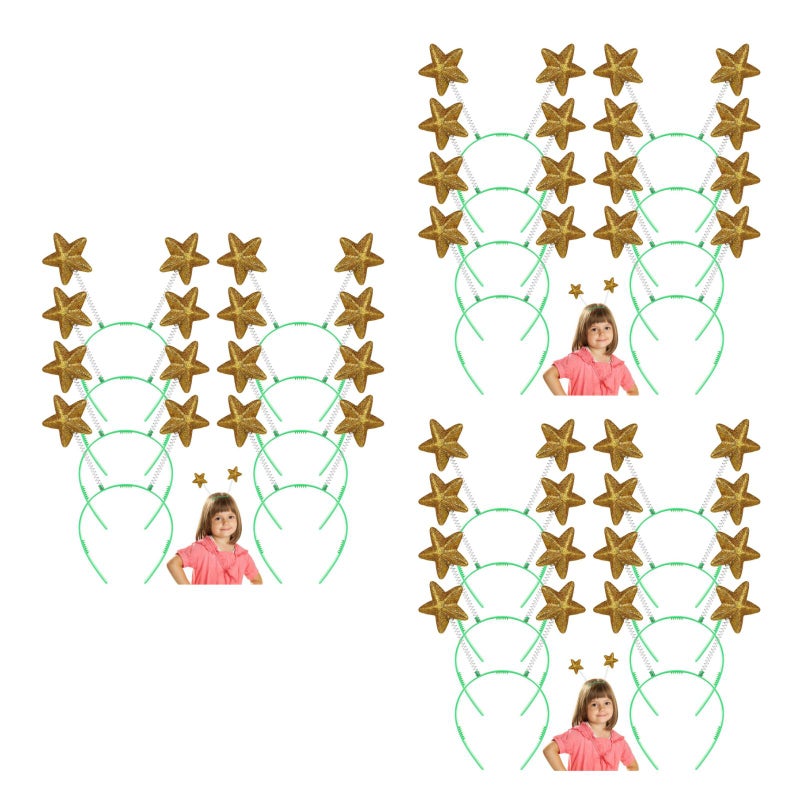 24 pcs Headband Unique Sequined Headdress Star Hair for Girl Women - Image 1