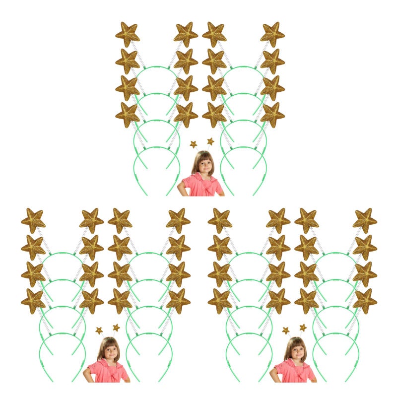 24 pcs Headband Unique Sequined Headdress Star Hair for Girl Women - Image 3