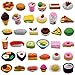 Cllayees 72 Pcs Assorted Food Pencil Erasers Toy Set Cake Dessert Fruit Puzzle Erasers Toys for Kids Reward Party Favors Food - Image 4