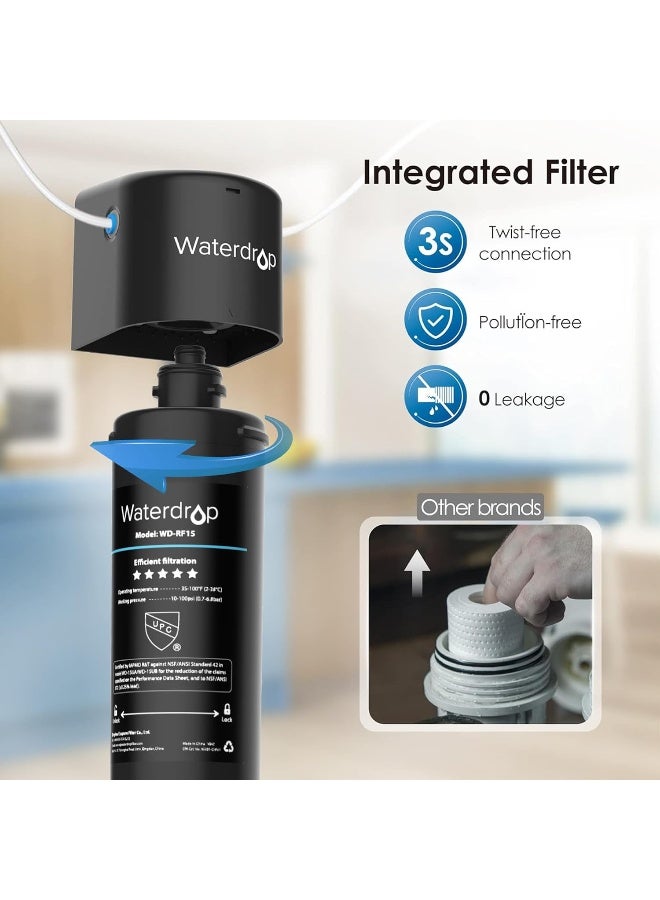 Waterdrop Under Sink Water Filter System Black  - Image 3
