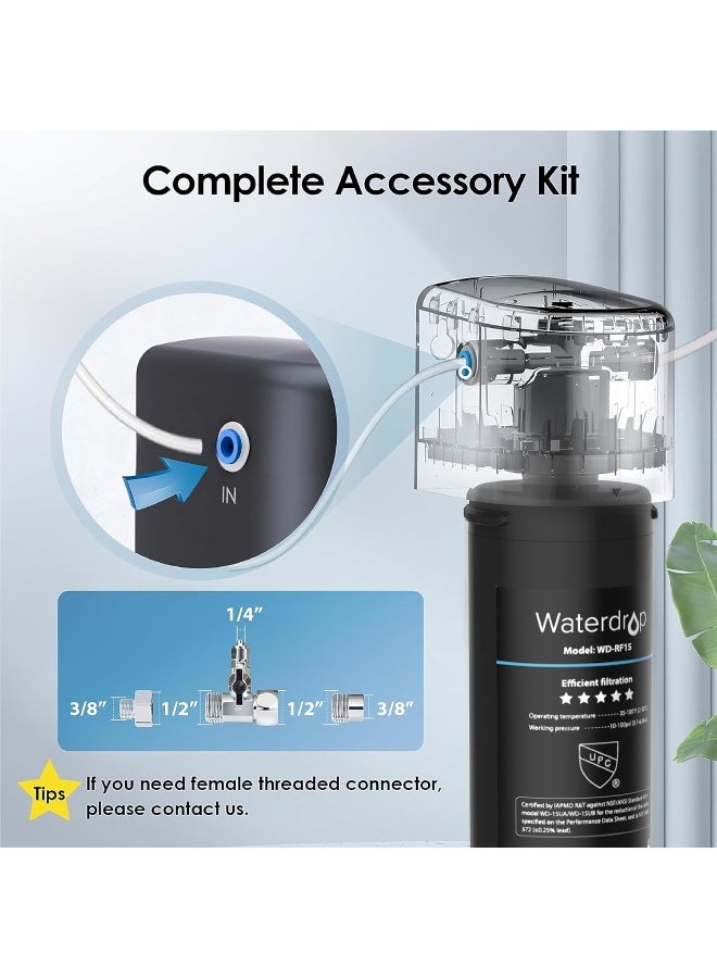 Waterdrop Under Sink Water Filter System Black  - Image 1