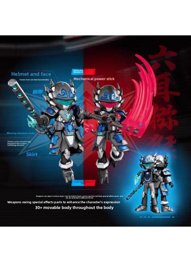 Shengkai Guan Yu Lu Bu Ma Chao Huang Zhong Zhao Yun Fa Phase Sun Wukong Building Blocks Assembled Hand Ornaments Toys Wholesale-Color:85012 Nezha Phase