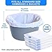 KAREMAXX 100 Bedside Commode Liners Bags for Commode Toilet Leak Proof Odorless Potty Liners for Portable Potty Chair Liners Potty Bags for Portable Toilet Bag Bedside Toilet Liners Disposable Adult - Image 4