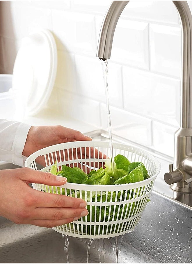 YOLO - Plastic Salad Mixture, Salad Rotary Vegetable Washer with Bowl-Blue - Image 1