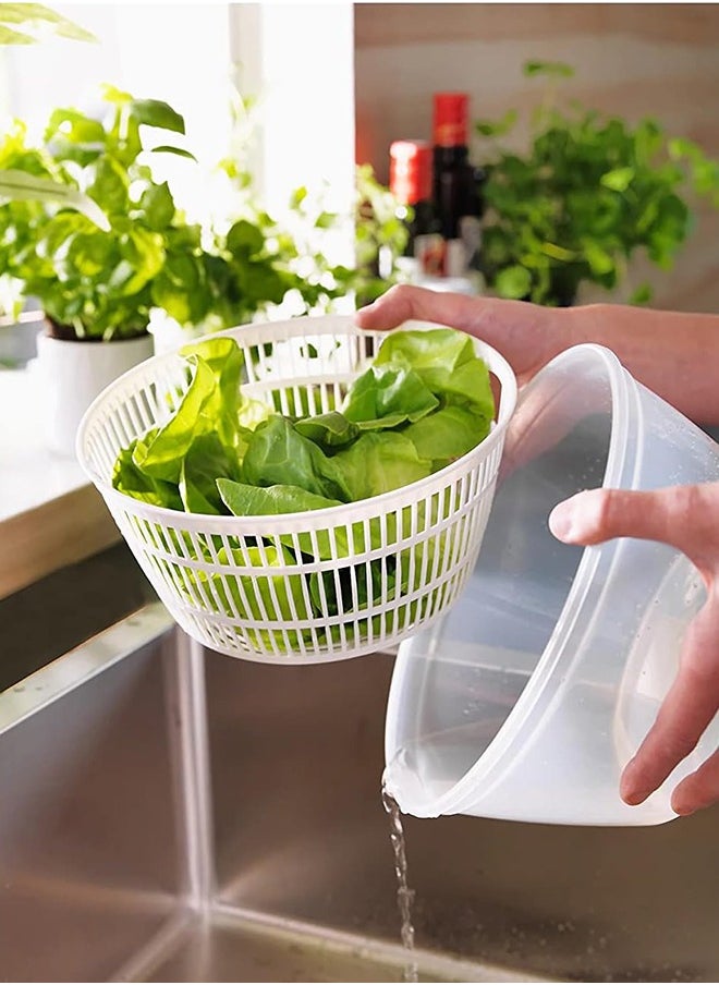 YOLO - Plastic Salad Mixture, Salad Rotary Vegetable Washer with Bowl-Blue - Image 1
