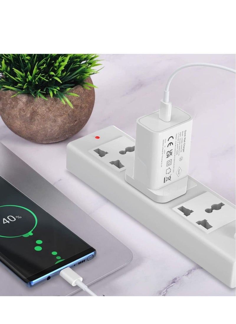Generic - USB C Super Fast Charger for compatible Samsung, 25W PD Wall Charger and 3ft USB C to C Fast Charging Compatible Samsung Galaxy S21/S21+/S21 Ultra/S20/Z Flip/Note20/20 Ultra/Note10/10+/S9/S8/S10e… - Image 1