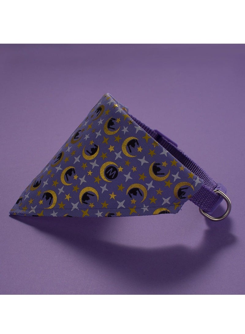 Arabian Moon-Star Cat Collars with Bandana - Adjustable 20-32cm Pet Collars, Islamic Design for Saudi Cats, Breathable Fabric for Hot Climate - Image 2