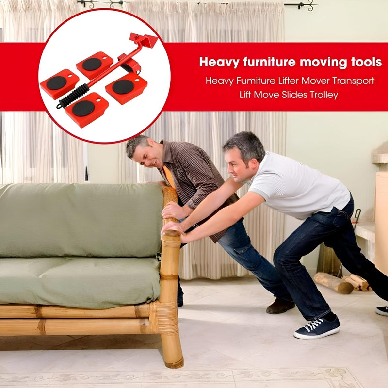 Hardware Moving Kit - 4 Piece Strong Set with Swivel Wheels to Safely Lift and Move Heavy Furniture (1) - Image 4