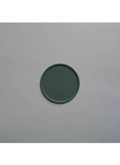 Y&D Nordic Morandi Color Silicone Anti-overflow Coaster High Temperature Heat Insulation Pad Thickened Round Table Mat-Emerald11*11*0.3cm 