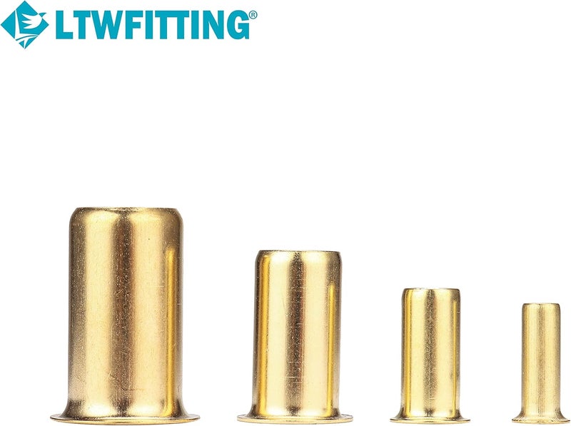 LTWFITTING Assortment Kit 1/4 3/8 1/2 5/8 Inch OD Compression Inserts, Brass Compression Fittings(Pack of 200) - Image 4