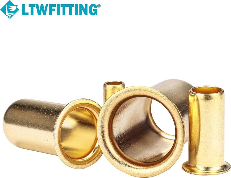 LTWFITTING Assortment Kit 1/4 3/8 1/2 5/8 Inch OD Compression Inserts, Brass Compression Fittings(Pack of 200) - Image 3