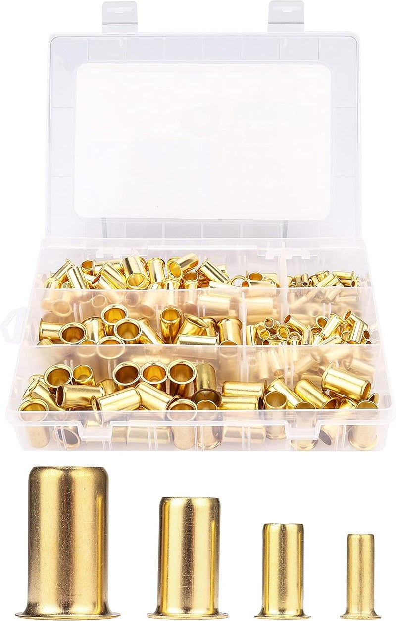 LTWFITTING Assortment Kit 1/4 3/8 1/2 5/8 Inch OD Compression Inserts, Brass Compression Fittings(Pack of 200) - Image 2