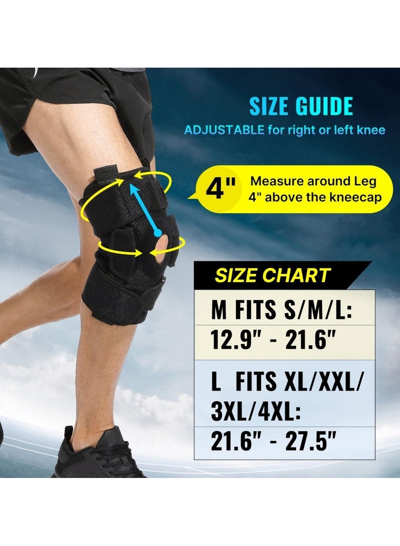 general Hinged Knee Brace for Meniscus Tear Adjustable Support for Knee Pain and ACL MCL Injury or Surgery Recovery - Image 5