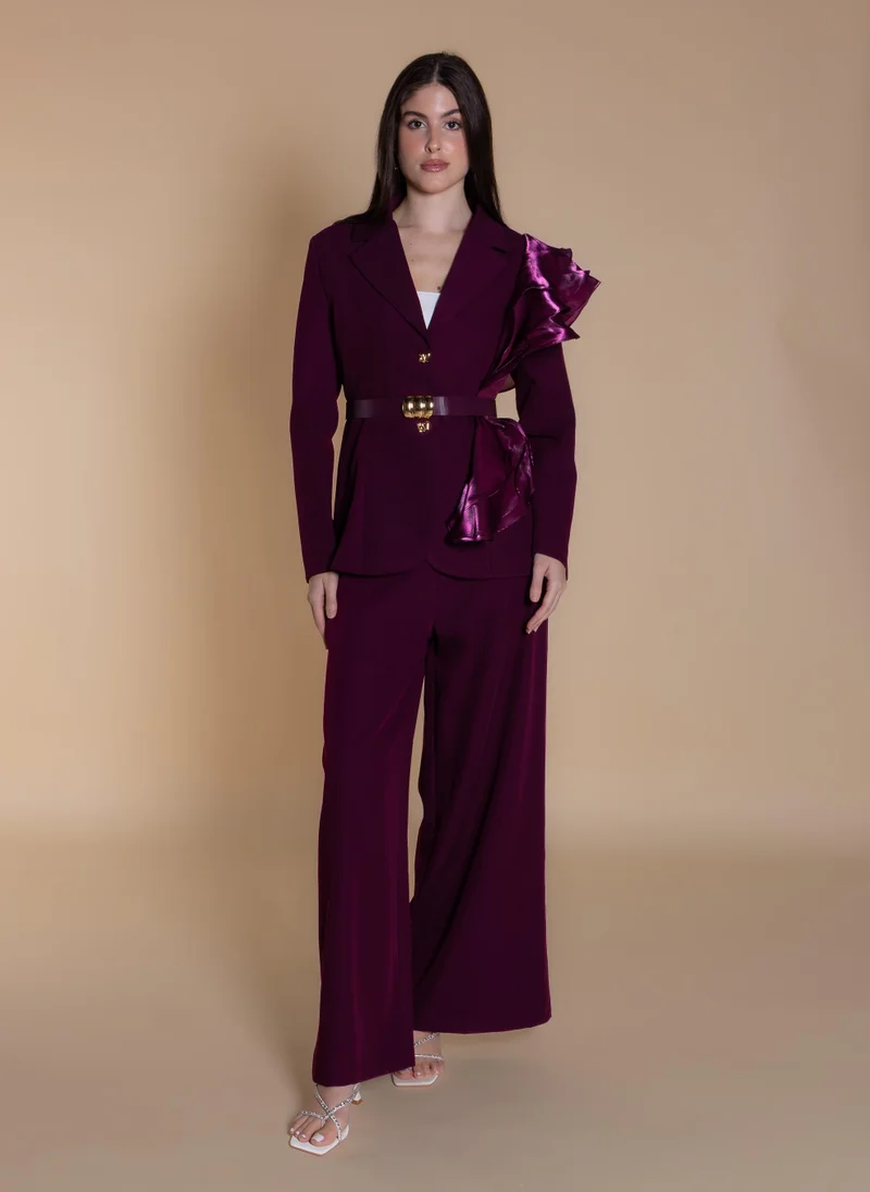 شايبس TAILORED RUFFLED BLAZER SET