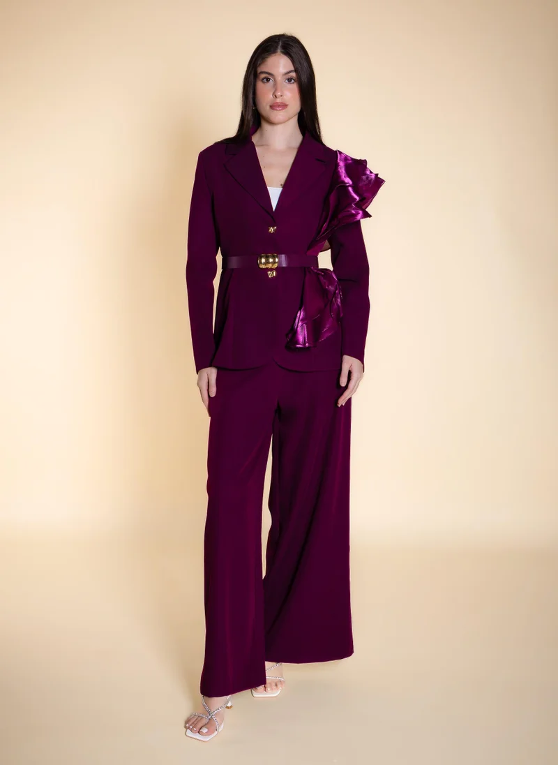 شايبس TAILORED RUFFLED BLAZER SET