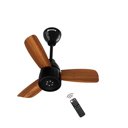 atomberg Renesa Enzel 600mm Newly Launched BLDC Ceiling Fan with Remote | BEE 5 star |High Air Delivery|LED Speed Indicator |Low Noise |Sleek Design | Power Saving | 3 Year Warranty | Honey Maplewood - Image 1
