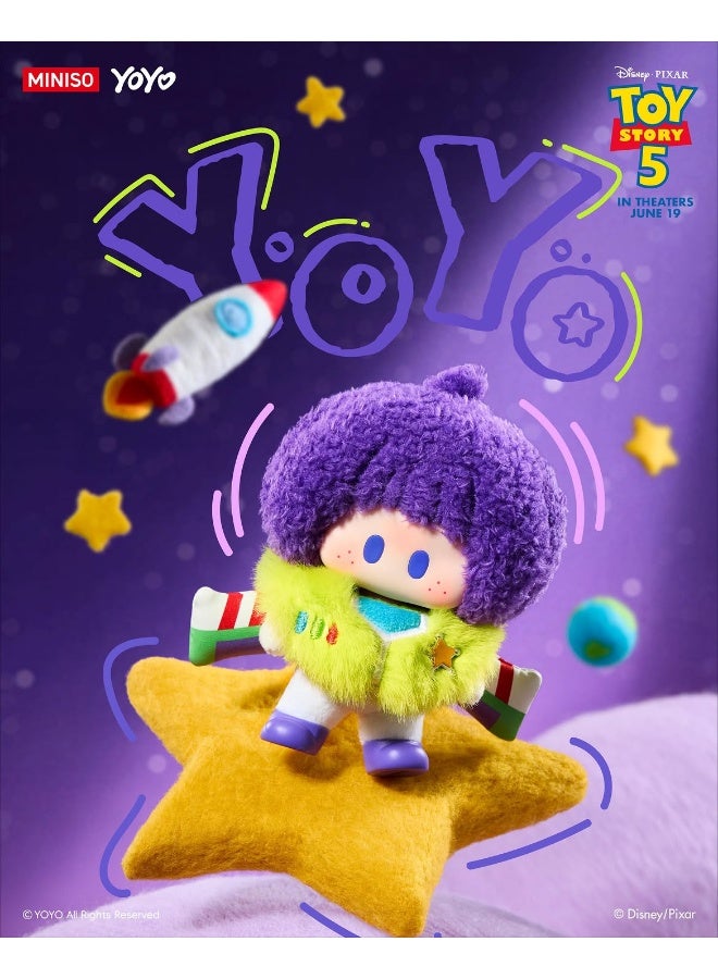 MINISO YOYO x Disney Pixar Toy Story 5 Adorable Together with You Collection Vinyl Plush Pendant Blind Box, Full Display Set of 8 Sealed Mystery Boxes, Character Collectible for Display and Gifting - Image 4