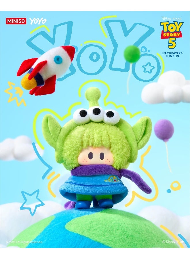 MINISO YOYO x Disney Pixar Toy Story 5 Adorable Together with You Collection Vinyl Plush Pendant Blind Box, Full Display Set of 8 Sealed Mystery Boxes, Character Collectible for Display and Gifting - Image 5
