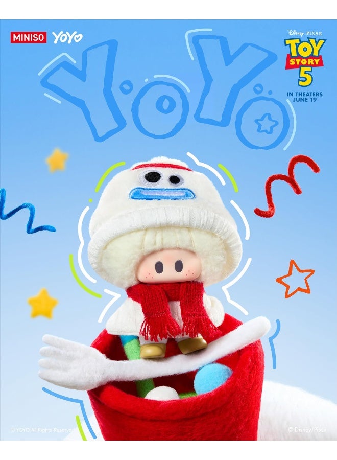 MINISO YOYO x Disney Pixar Toy Story 5 Adorable Together with You Collection Vinyl Plush Pendant Blind Box, Full Display Set of 8 Sealed Mystery Boxes, Character Collectible for Display and Gifting - Image 3