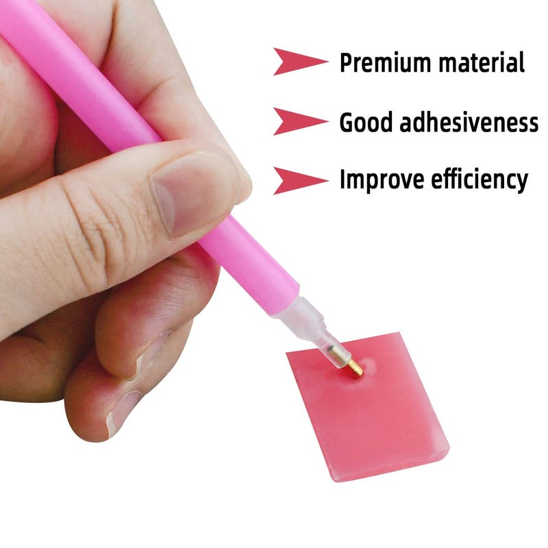 yuntop 72 Pieces Diamond Glue Clay Painting Glue Clay DIY Diamond Embroidery Wax Tool Set Painting Wax for 5D Diamond Art Drilling Embroidery Cross-Stitch Diamond Art Glue Wax (2 x 2 cm) - Image 4
