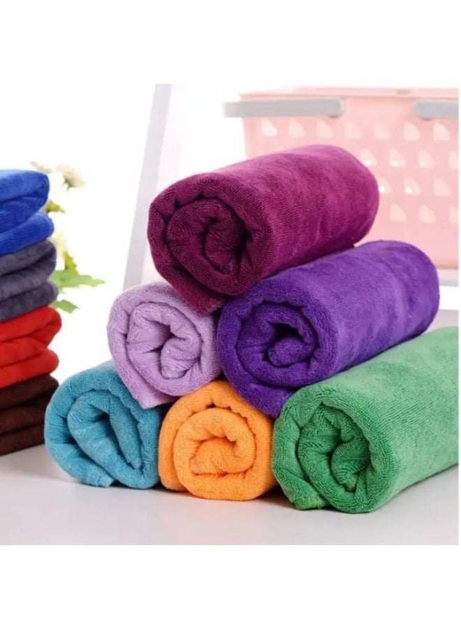 6-Pack Ultra Absorbent Microfiber Car Cleaning Towels – Fast Drying, Scratch-Free Polishing Cloths for Cars, Glass & Home Surfaces – Soft Detailing Towels with Stylish Logo Design - Image 1