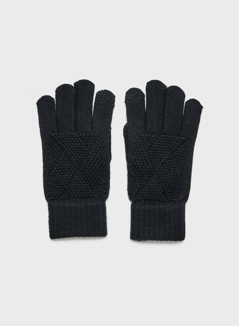 ELLA Knitted  Patterned Winter Glove  - Image 1