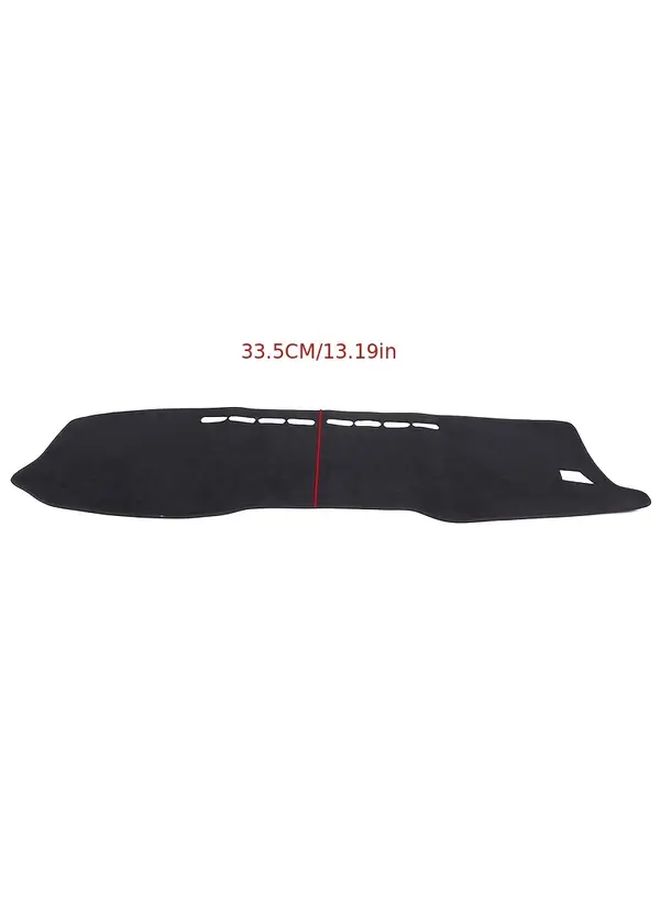 Black Dashboard Protector For Toyota Hilux 2015 2024 Sun Visor Storage - Image 2