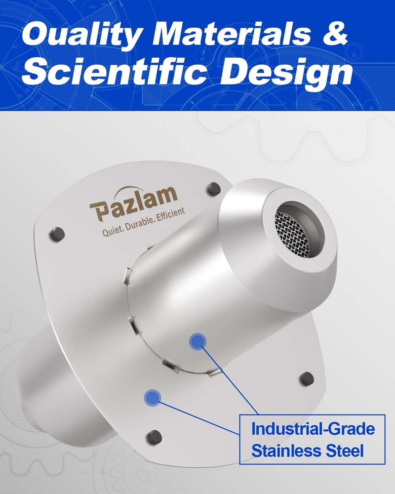 PAZLAM Generator Exhaust Extension Silencer Kit â€“ Universal Fit for Firman, Honda, Champion & More â€“ Heavy-Duty Stainless Steel Muffler with Flexible Pipe â€“ Noise Reduction & Fume Venting - Image 3