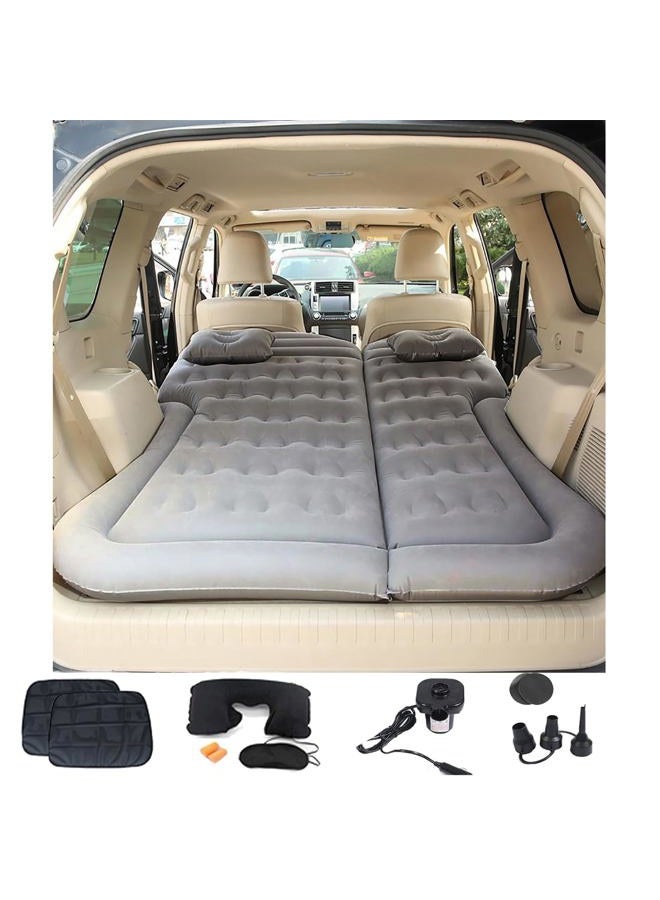Onirii SUV Air Mattress - Thickened Flocking Car Mattress for Travel and Camping - Portable Sleeping Bed With 2 Pillows & Electric Pump for Trunk SUV - Image 2