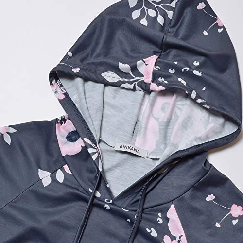 GINKANA Women's Nursing Hoodie Sweatshirt Long Sleeves Breastfeeding Maternity Tops Casual Clothes with Kangaroo Pocket - Image 2