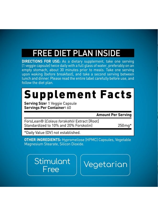 BioGenetic Laboratories - Biogenetic Labs Forskolin Lean & Tone Weight Loss Pills Body Toning Formula Fat Burner And Maintenance Of Muscle Mass For Men And Women Appetite Suppressant 60 Capsules Vegetarian - Image 1