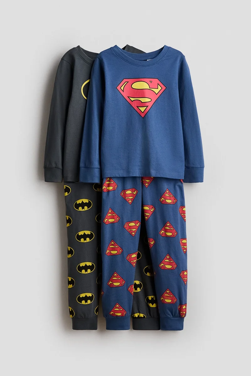 H&M 2-pack printed cotton pyjamas