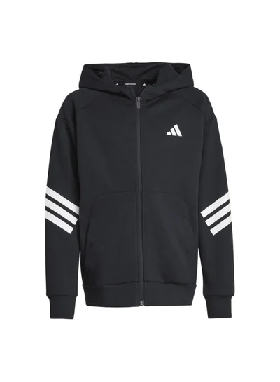 adidas جاكيت تدريب أسود J Fi 3S Fz Hd للأطفال 7-8 سنوات