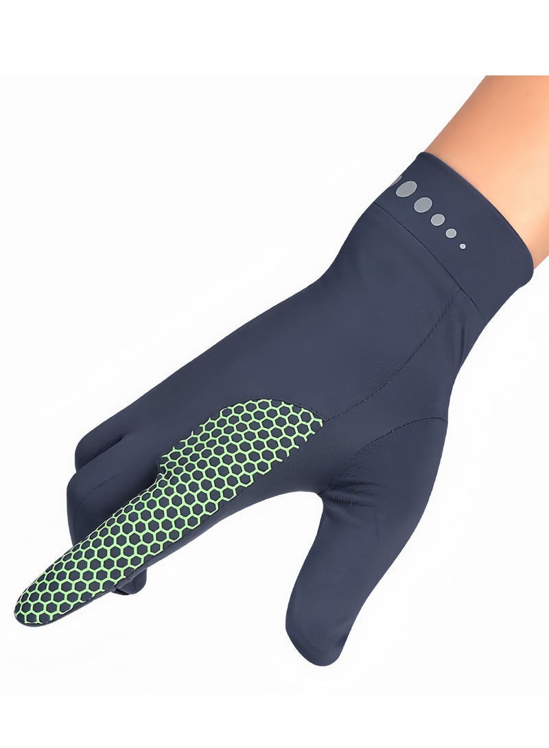 Generic Men's Gloves,Driving Gloves,Ice Silk Non-Slip Gloves,Half-finger gloves,Breathable Thin High Elasticity Anti-UV Protection Gloves,Outdoor Sports Driving Riding Touch Screen Gloves,Dark Gray  - Image 2