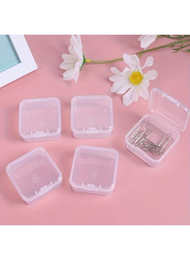 12 Pcs 12 Color Mini Transparent Plastic Storage Box For Earring Ring Jewelry - Image 5