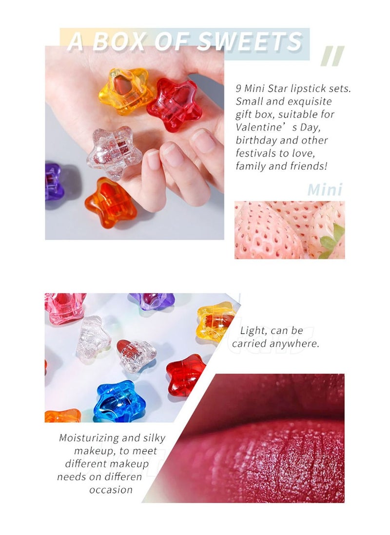 9 Piece Wishing Candy Star Path Lipstick