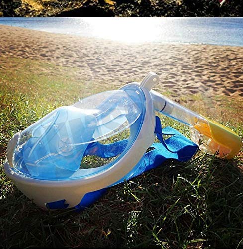 Matiko Snorkel Mask Original Full Face Snorkeling and Diving Mask with 180 Panoramic Viewing Longer Ventilation Pipe Watertight Anti Fog Anti Leak Technology Grey SM - Image 5