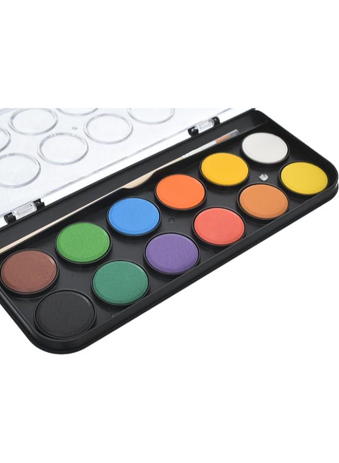 M&G Water Color Paints Palette, Compact Art Creations, Non-Toxic, 12 Colors - Image 3