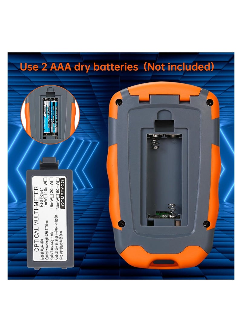 SYOSI Fiber Optic Tester, 4 In 1 Function Portable Fiber Light Power Meter, Fc/Sc/St Universal Interface Fiber Tester, Built-In 10mw Visual Fault Locator (Opm&Vfl), High Measurement Accuracy  - Image 2