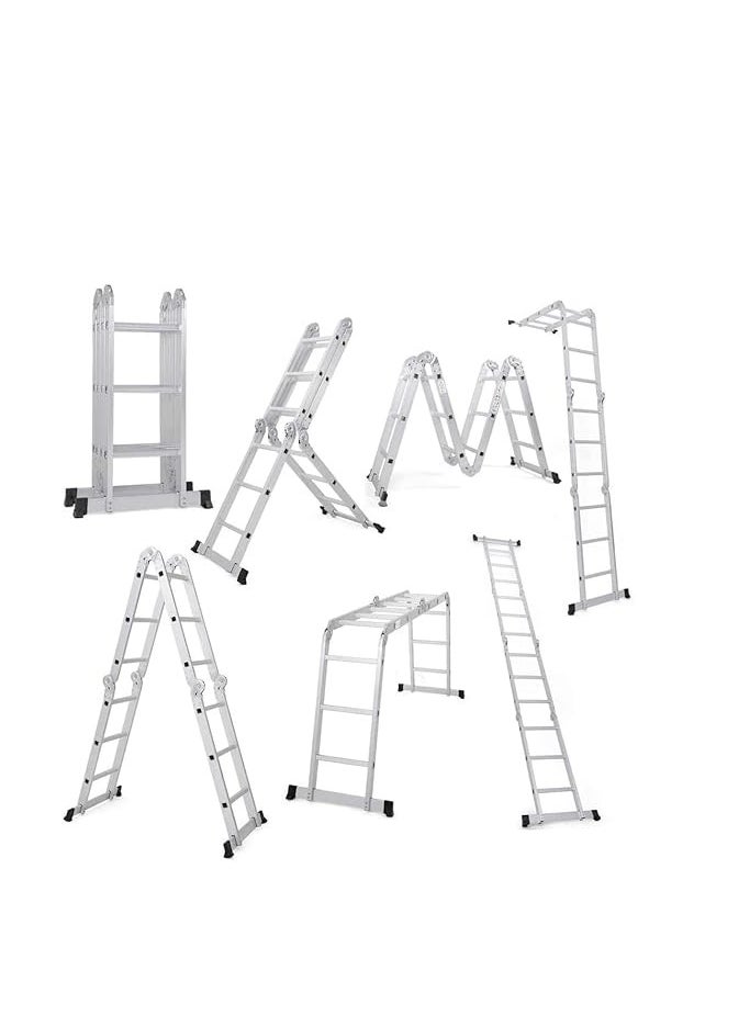 EMC 4x3 Multi-Purpose Folding Extension Aluminum Ladder - 4 Meters  - Image 2